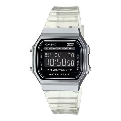 Casio men analog watch, black dial with comfortable strap, model CS-A168XES-1BDF, Bahrain