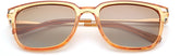 Fastrack Men's Square Sunglasses, Brown Lens, Polarised and UV protected, C0101BR6PV - image 2