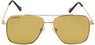 Fastrack Unisex Square Sunglasses, Brown Lens, UV protected, M253GR3