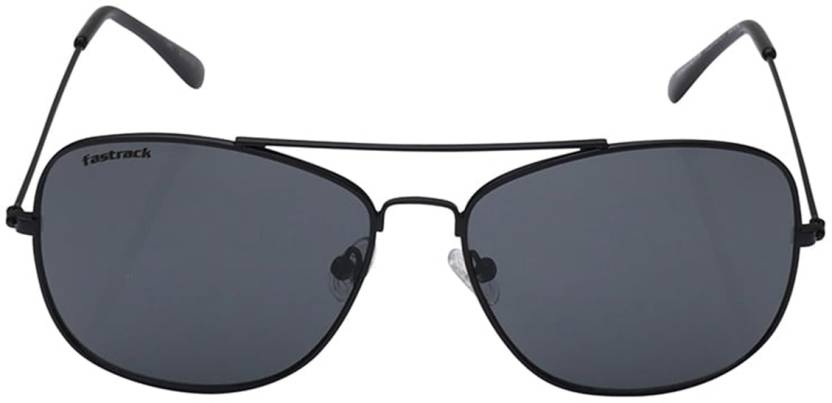 Fastrack, Unisex Navigator Sunglasses, Black, M254BK5