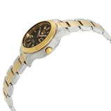 Seiko Women's Mechanical Watch Analog, Black Dial Silver & Gold Stainless Band, SYMD94K