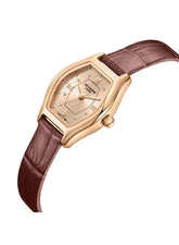 Lee Cooper Women's Analog Watch with Grey Dial and Brown Leather Band, LC08392.462