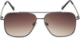Fastrack, Men's Square Sunglasses, Brown, M253BR4