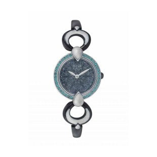 Titan, Women, Analog, Watch, Blue Dial, 9747KM01