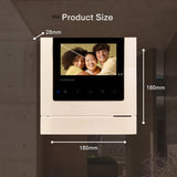 Commax Fine View 4.3" Handsfree Video Monitor, White and Black Smog Finish with DRC-40K Camera Set, CDV43M SET