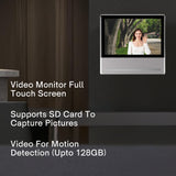 Commax Smart View IP Video Monitor 7" Connectable with PoE Switch + IP Door Bell Camera, CO-CIP-70QPT.CIP-D20YS