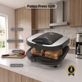 Zen 2 Slice Grill Sandwich Maker-750W, ZSM200G