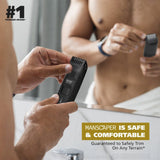 Wahl Manscaper Lithium-Ion Wet & Dry 3 Pin Cordless Trimmer, 1065-411