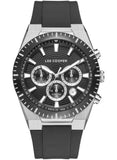 Lee Cooper Men's Multifunction Watch with Black Dial and Black Silicone Band, LC08088.351
