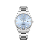 Lee Cooper Men's  Analog Watch Blue Dial With Silver Metal Band,LC08262.300
