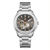 Beverly Hills Polo Club Men's Automatic Watch Analog Grey Dial with Silver Stainless Steel Band, BP3728X.360
