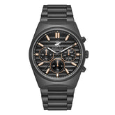 Beverly Hills Polo Club Men's Watch Analog Black Dial with Black Stainless Steel Band, BP3744X.651