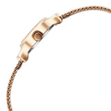 Fastrack Pulse Women's Watch Analog White Dial with Rose Gold Stainless Steel Band, 6004WM01