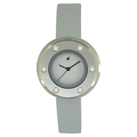 Fastrack, Men's, Analog Watch, White Dial, with Leather Band, FA-6051SL01