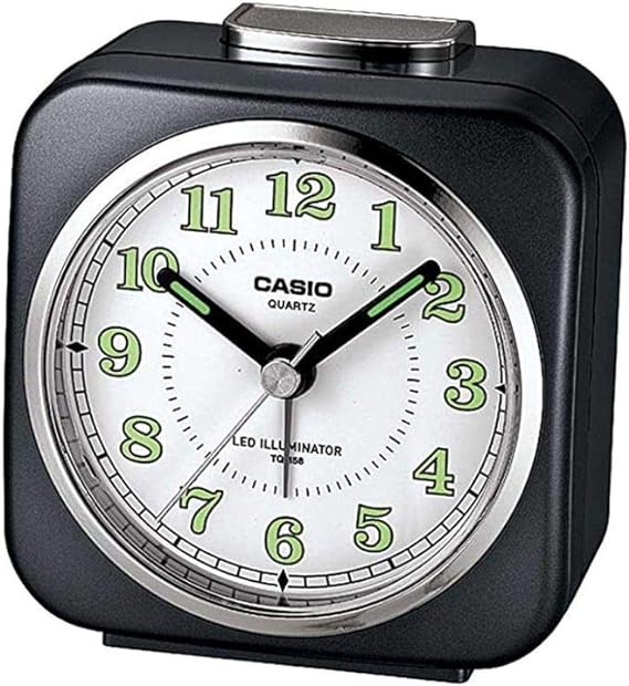 Casio, Beep Sound Alarm Clock Analog Black, TQ-158-1DF