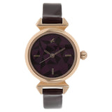 Fastrack, Women's Watch Analog, Bicolor Dial Brown Leather Band, 6131WL01