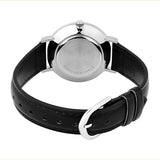 Casio Women's Watch Analog White Dial with Black Leather Strap, LTP-VT04L-7A2DF