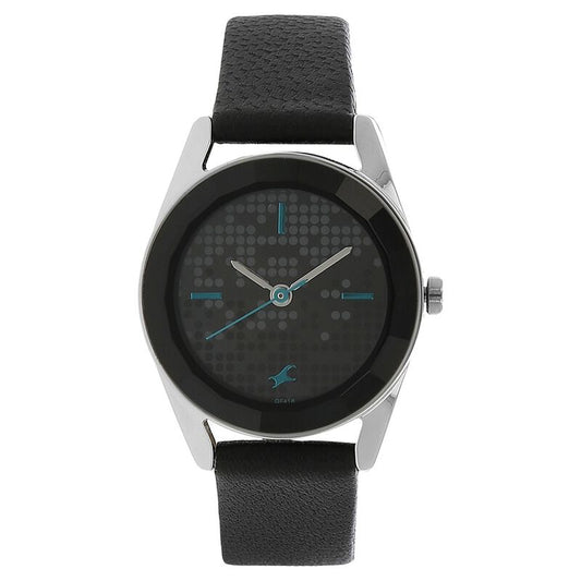Fastrack, Men's, Analog Watch, Black Dial, with Leather Band, FA-6144SL02