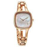 Fastrack Pulse Women's Watch Analog Mother of Pearl Dial with Rose Gold Stainless Steel Band, 6147WM01
