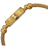 Titan Raga Women's Watch Analog Red Dial with Gold Stainless Steel Band, 197YM02