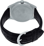Casio, Men's Watch Analog, White Dial Black Leather Band, MTP-V006L-7BUDF