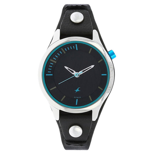 Fastrack, Men's, Analog Watch, Black Dial, with Leather Band, FA-6156SL01