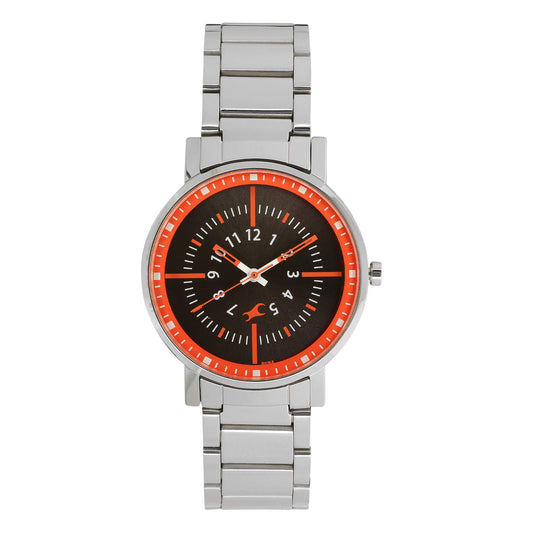 Fastrack, Men's, Analog Watch, Black Dial, with Stainless Steel Band, FA-6172SM02