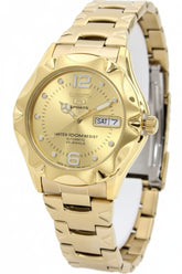 Seiko 5 Sports Analog Men's Watch with Day and date and Gold Dial with Gold Stainless Steel strap,SNZ460J