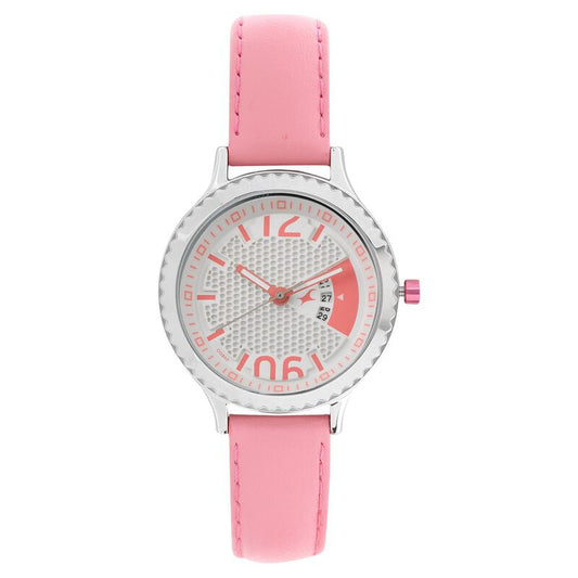 Fastrack, Men's, Analog Watch, White Dial, with Leather Band, FA-6168SL01