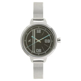 Fastrack, Women's Watch Analog, Black Dial Silver Mesh Band, 6174SM02