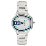 Fastrack, Women's Watch Analog, White Dial Silver Stainless Steel Strap, 6175SM01