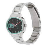 Fastrack, Women's Watch Analog, Black Dial Silver Stainless Steel Strap, 6175SM02
