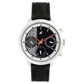 Fastrack, Women's MultiFunction Watch Analog, Black Dial Black Denim Strap, 6179SL01