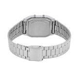 Casio Vintage Unisex Watch Analog-Digital Beige Dial With Silver Stainless Steel Band, AQ-230A-4AMQYDF