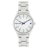 Fastrack, Women's Watch Analog, White Dial Stainless Steel Strap, 6180SM01
