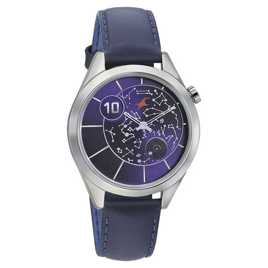 Fastrack, Men's, Analog Watch, Blue Dial, with Leather Band, FA-6193SL01