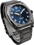 Casio Men's Watch Analog Blue Dial With Black Stainless Band, MTP-E730B-2AVDF