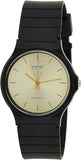 Casio, Men’s Watch Analog, Champagne Dial Black Resin Band, MQ-24-9ELDF
