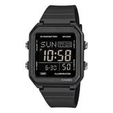 Casio Men's Digital Black Dial Watch With Black Resin Band, W-221H-1BVDF