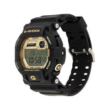 G-Shock Men's Watch Digital Gold Dial with Black Resin Band, GD-350GB-1DR