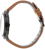 Casio, Men's Watch Analog, Black Dial Brown Leather Band, MTP-V300BL-5AUD