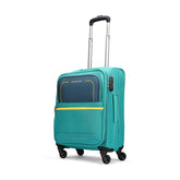 VIP Evolve Plus 55cm 4 Wheel Soft Trolley Teal Blue, EVOLVEPLUS55BLU