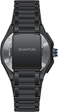 Quantum Men's Chronograph Watch Black Dial Black Metal Band, PWG1283.650