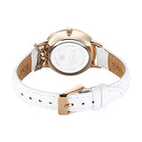 Titan Raga Showstopper Women's Watch Analog Mother of Pearl Dial with White Leather Strap, 95274WL03