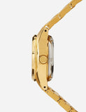 Seiko 5 Women's Automatic Watch Analog Gold Dial with Gold Stainless Steel Band, SYMC18K