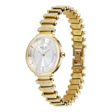 Titan Raga Spotlight Women's Quartz Analog Watch, Cream Dial, Gold Metal Strap, TI-95431YM01