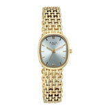 Titan Raga Spotlight Women's Quartz Analog Watch, Tiffany Blue Dial, Gold Metal Strap, TI-95430YM01