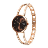 Titan Raga Afterglow Women's Quartz Analog Watch, Brown Dial, Gold Stainless Steel Strap, TI-2746WM01