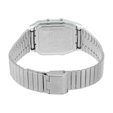 Casio Vintage Unisex Watch Analog-Digital White Dial With Silver Stainless Steel Band, AQ-800E-7A2DF