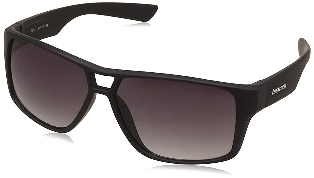 Fastrack, Men's Square Sunglasses, Black, P419BK3